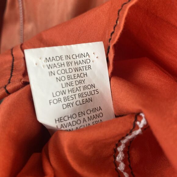 Roar‎ Shirt Orange Signature Edition Embroidered Long Sleeve Shirt Y2K Grunge XL - Picture 10 of 16